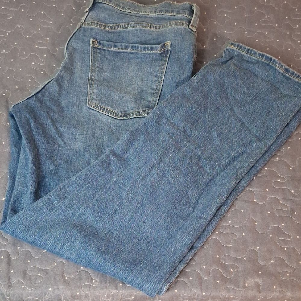 Old Navy Mid Rise Wow Boyfriend Blue Denim Jeans size 8